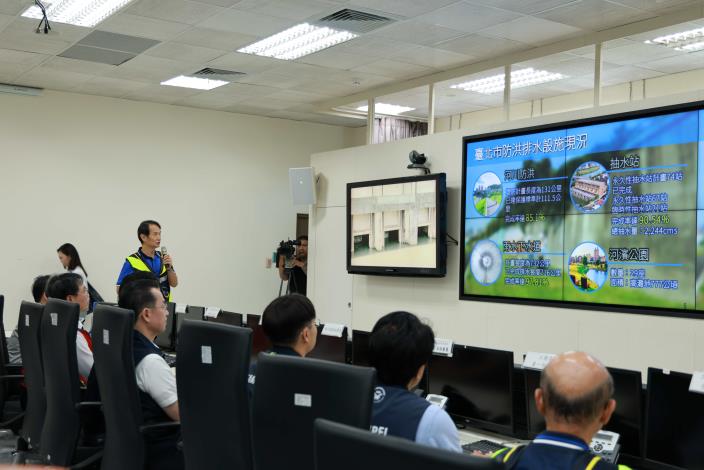 115年防汛演習 由水利處總工程司李瑞雯簡報
