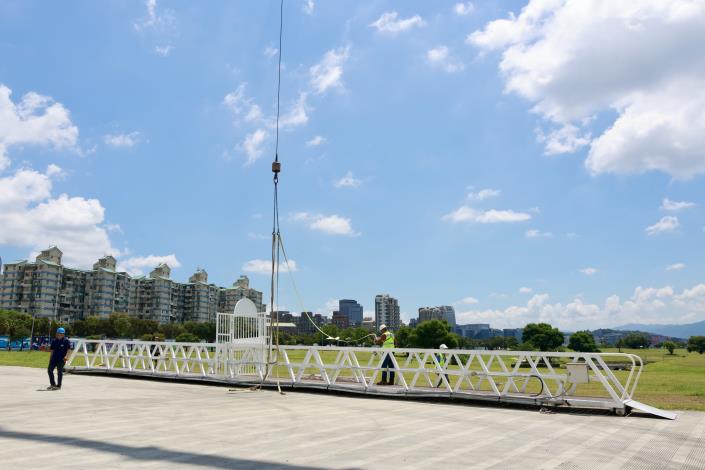 因應颱風來襲 北市水利處啟動河濱設施撤離作業 (6)