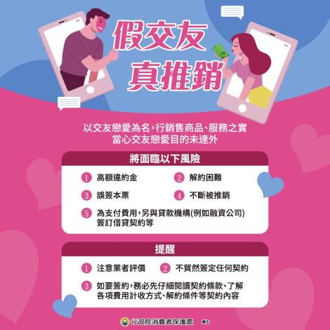 假交友 真推銷