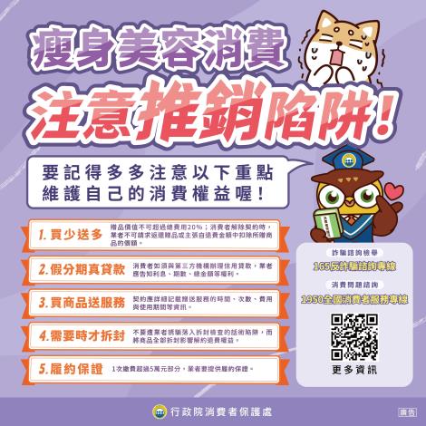 瘦身美容消費，注意推銷陷阱！_社群圖