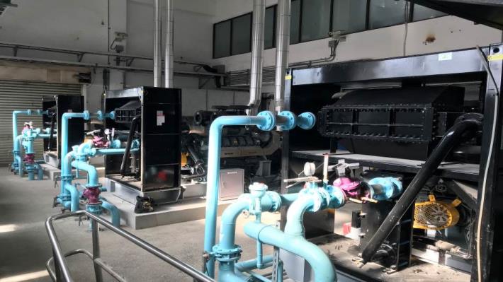 南京站機械設備工程(豎軸式抽水機主抽水機、柴油引擎、角齒輪減速機、液壓式離合器)竣工照片