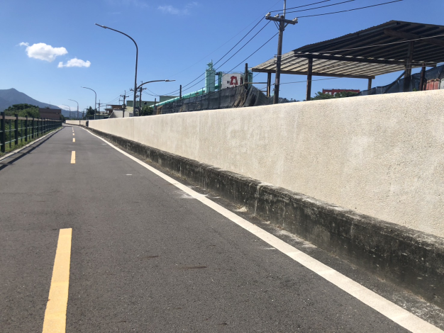 社子島沿線堤防道路防洪牆設置(淡水河側)