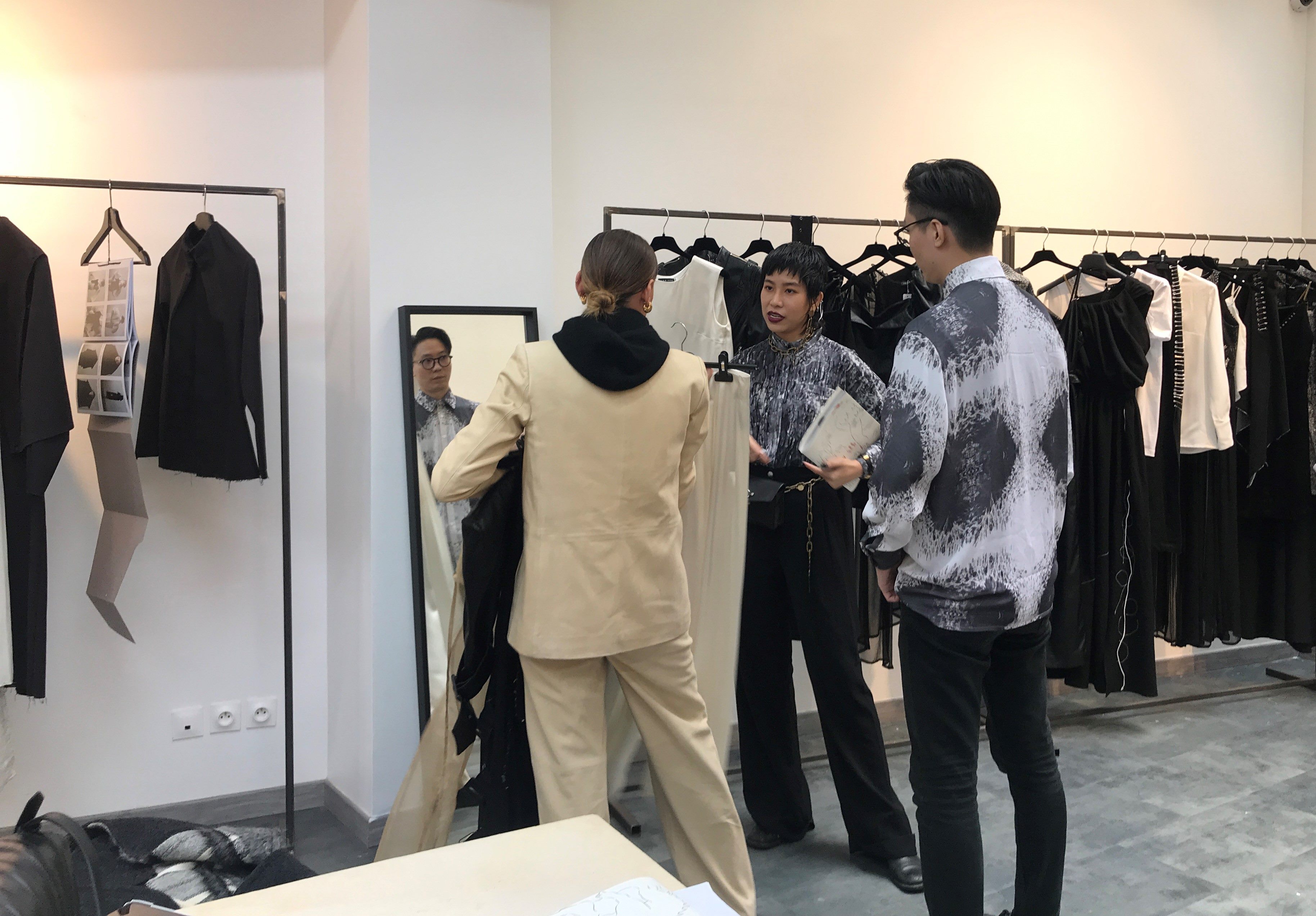 台北好時尚最佳版型運用獎設計師李維錚於巴黎Ozone Showroom展出作品