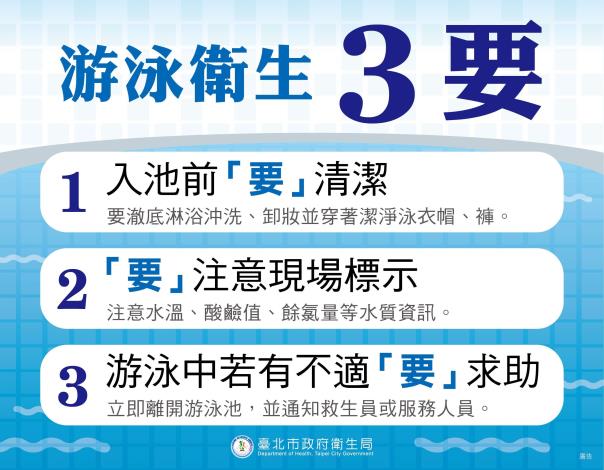 游泳衛生3要