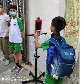 Digital Student ID Temperature Sensing Recognition System(Image courtesy: EyesMedia)