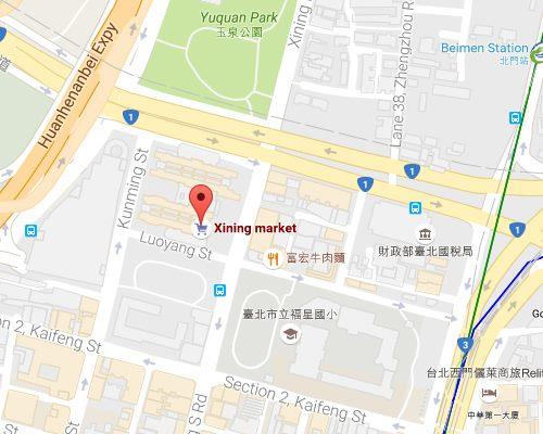 MAP:Xining Market