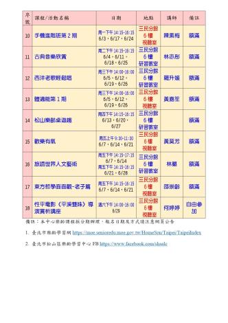 松山區樂齡學習中心113年6月課表_page-0002