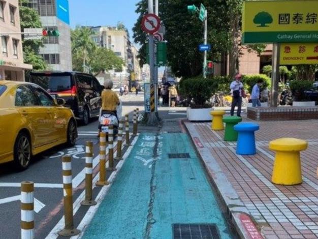國泰醫院_仁愛路4段266巷實體人行道改善前