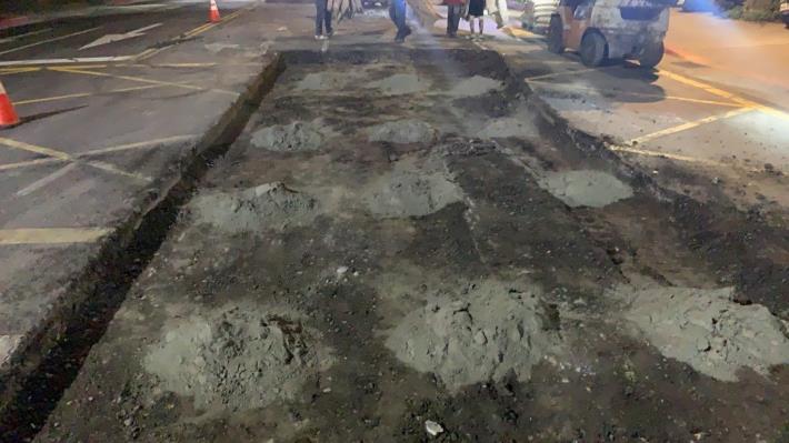 圖3 三民路（南京東路至健康路）路基改良施工