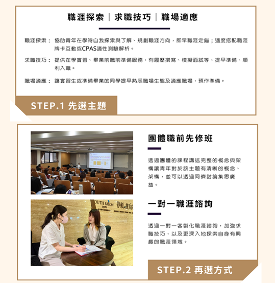 三種職涯主題與二種活動進行方式