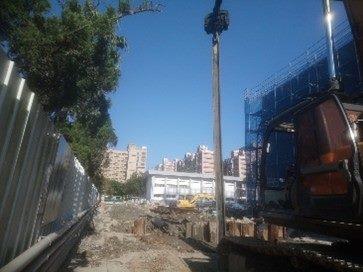 Steel Sheet Pile Installation (Lifting)