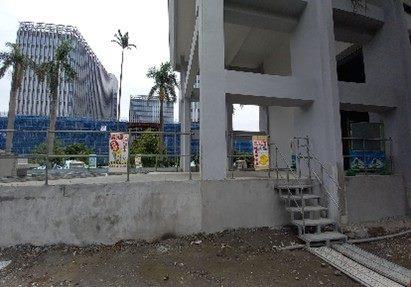 Equipment and railing installation within the work zone