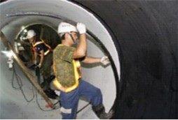 Compression ring installation for U-shaped DIP pipe