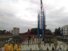 Placement of rebar cages for diaphragm walls