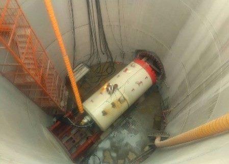 Preparations for initial tunnelin
