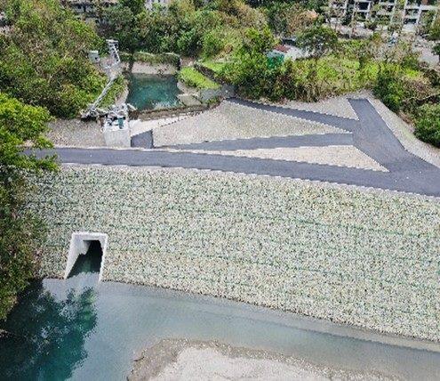 Panoramic view of the Quchi Desilting Basin