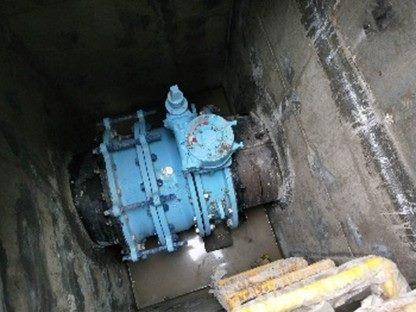 Shi-Er-Zhang Booster Station Addition of butterfly valve manhole and 600mm butterfly valve