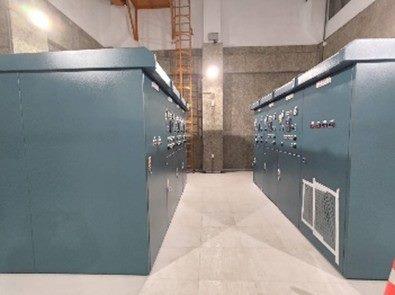 Datong1st Booster Station Elevated flooring and power distribution panels