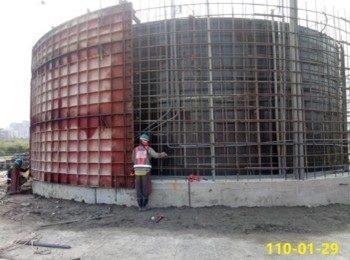 Caisson at the Working Shaft