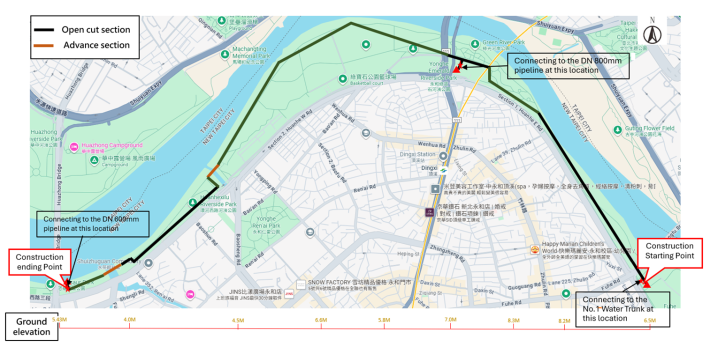Schematic Map of the Project Location