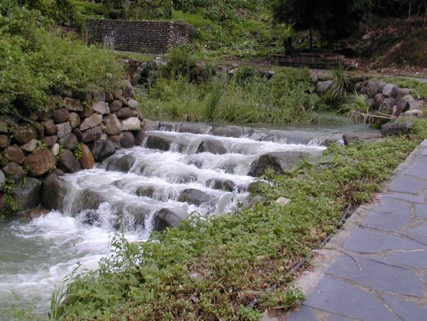 小坑溪跌水魚梯景觀