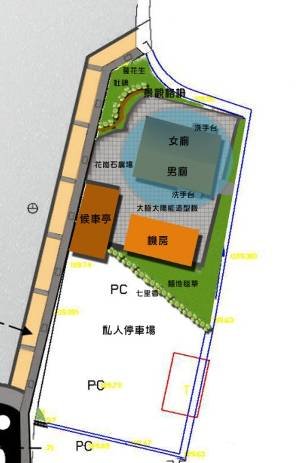 指南宮前山停車場規劃配置
