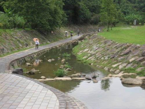 溝溪護岸以天然石塊經表面處理及植生綠化_2