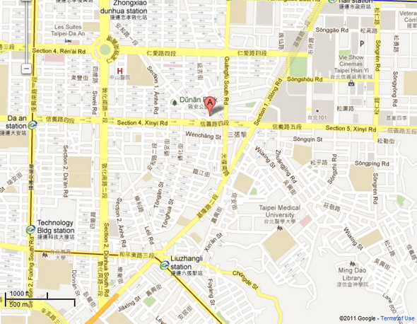 Location of Daan Land Office, Taipei City Government