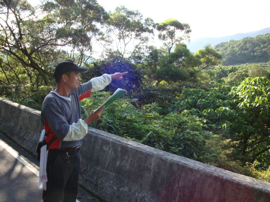 查報員每日進行坡地巡查