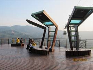 貓纜指南宮站綠光平臺情人聖地 中秋賞月