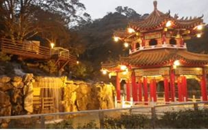 貓纜指南宮站綠光平臺情人聖地 中秋賞月