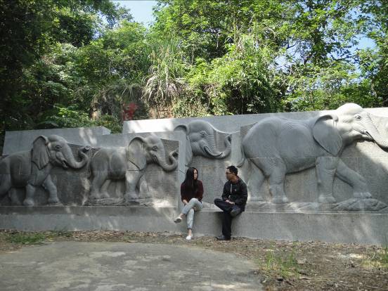 Elephant sculptures