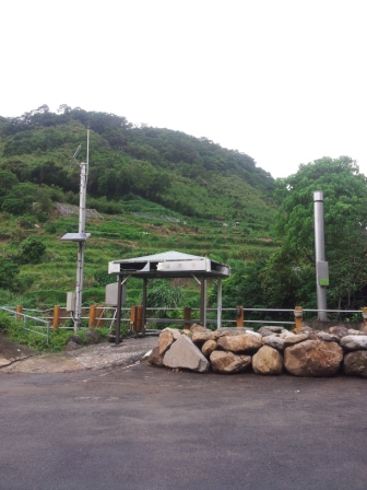 士林明德樂園雨量站體照片