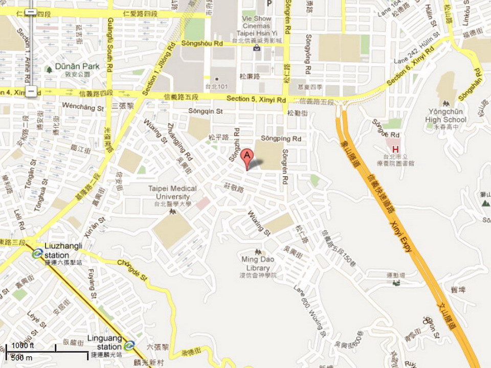 Location of Songshan Land Office, Taipei City Government