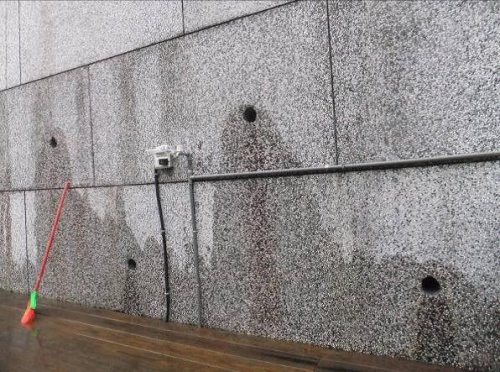 洩水孔阻塞，已要求改善