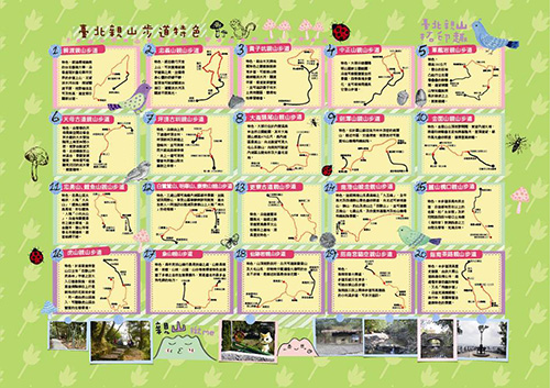 「臺北親山拓印趣」摺頁反面