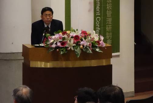 圖1 臺北市政府薛副秘書長春明蒞臨致詞