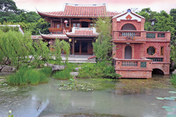 Yu Chain Lou (Pavilion) 10.Sueh Yueh Hall 11.Ying Yueh Pond