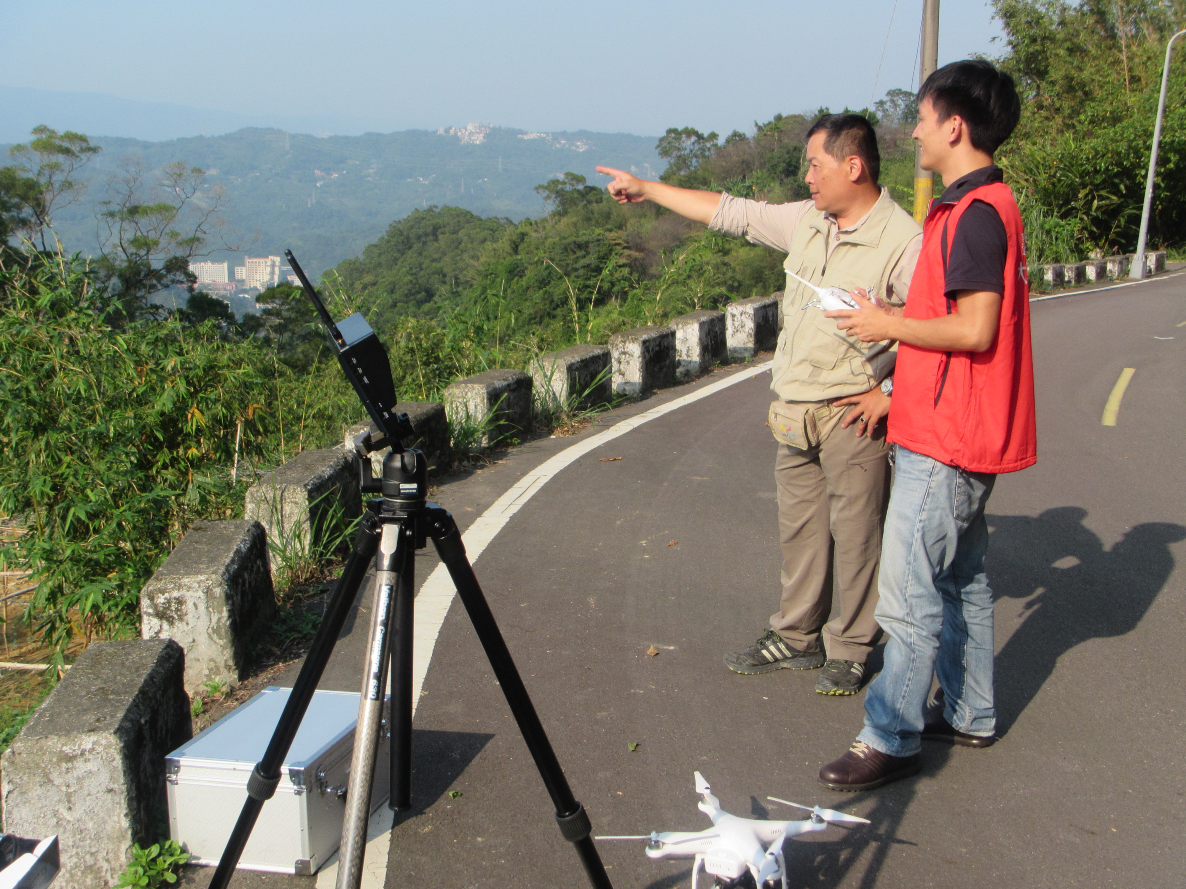 藍波於違規地點協助UAV空拍