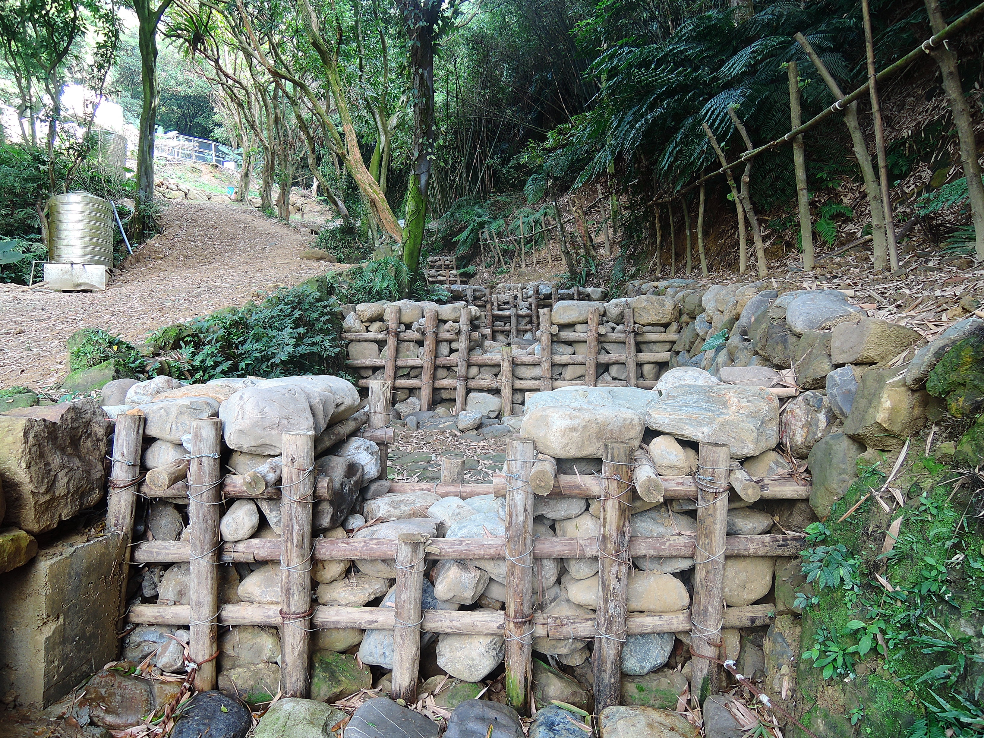 Wood pile check dam remediation provides safety as well as aesthetic and ecological values