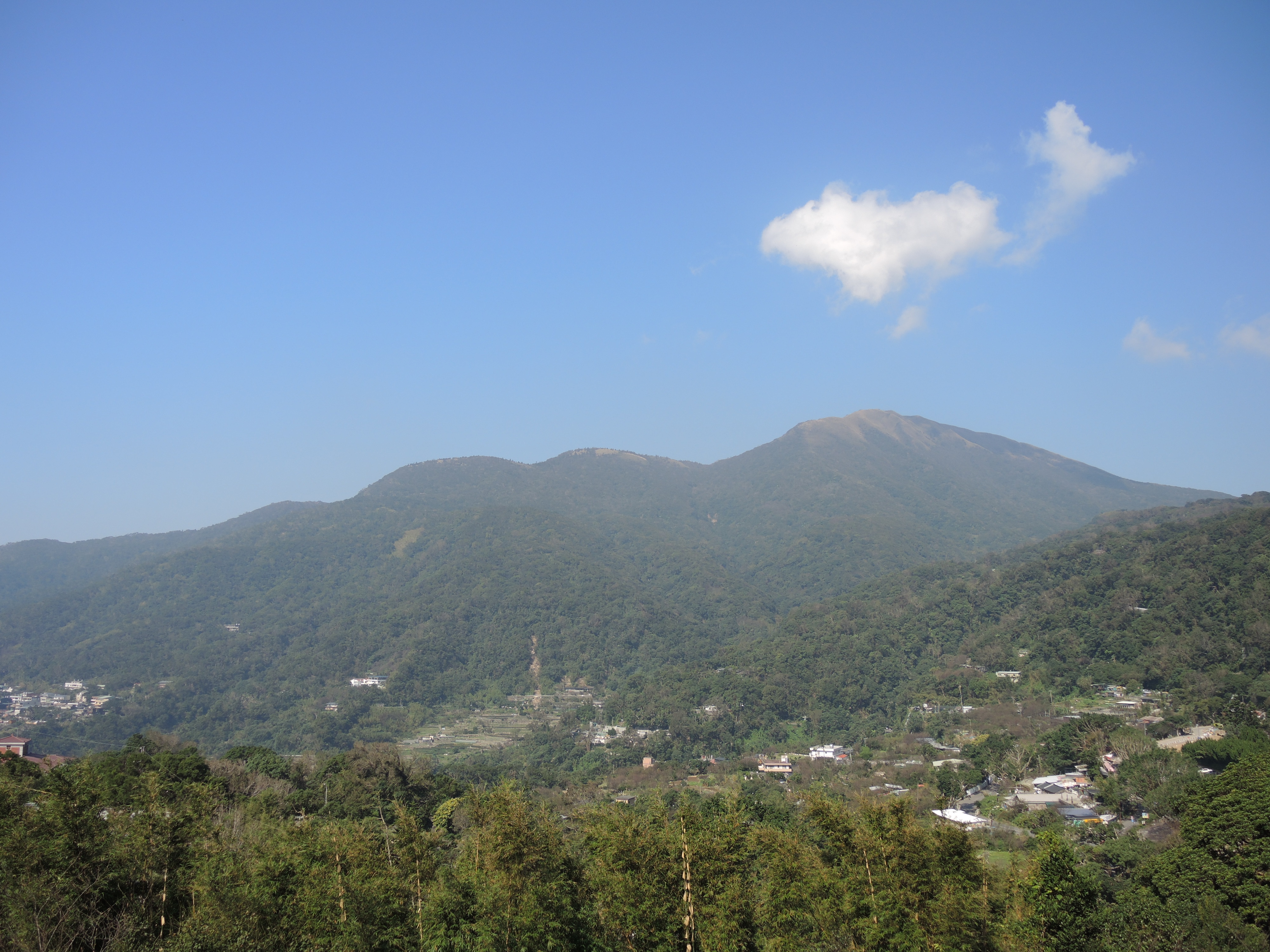 晚霞平台之遠?大屯山美景