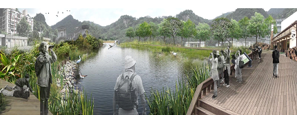 本案濕地公園規劃意象圖