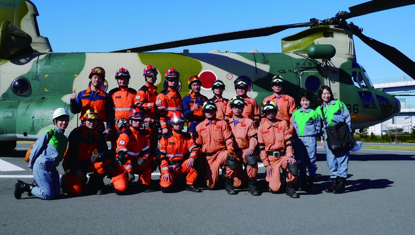 Rescue team in Tokyo’s Comprehensive Disaster Training and Maneuvers