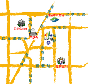 臺北市政府市政大樓位置圖