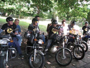 The photo shows the motorcycle riders of 