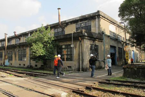 In this photo taken on January 14, 2013 shows the metalworking factory, in which parts and equipments are made in Taipei Railway Workshop.