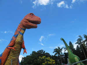 Taipei residents and children can visit a dinosaur art expo at the Youth Park for free. (Photo Courtesy of Taipei City