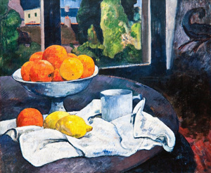 Paul Gauguin’s Still Life with Bowl of Fruit and Lemons (1889-1890) (Photos courtesy of Taipei Fine Arts Museum)