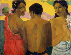 Three Tahitians(1899) (Photos courtesy of Taipei Fine Arts Museum)