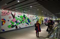 Artwork ''The Four Seasons'' at the Xinyi Line's Daan Park Station, jpg download, opened with new window